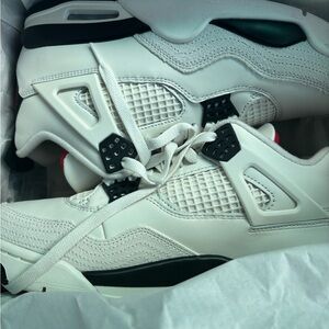 Jordan Retro White and Black Sneakers